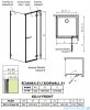 Radaway Arta Kdj II kabina 90x90cm prawa szkło przejrzyste 386455-03-01R/386040-03-01R/386021-03-01